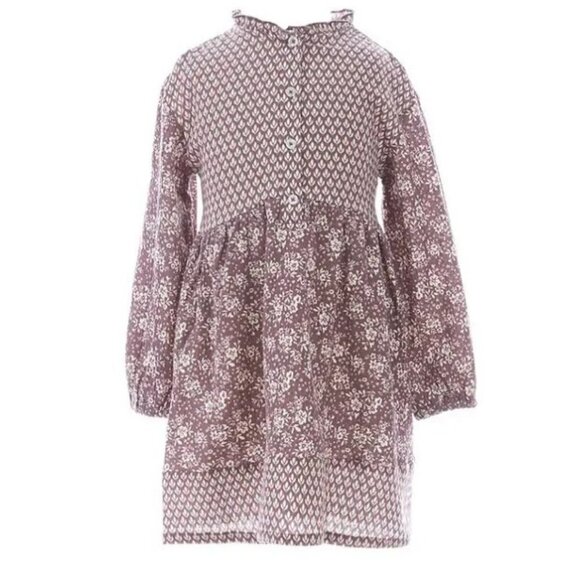 Chelsea & Violet Kid's Printed Button Front Dress - 6 - Picture 1 of 9